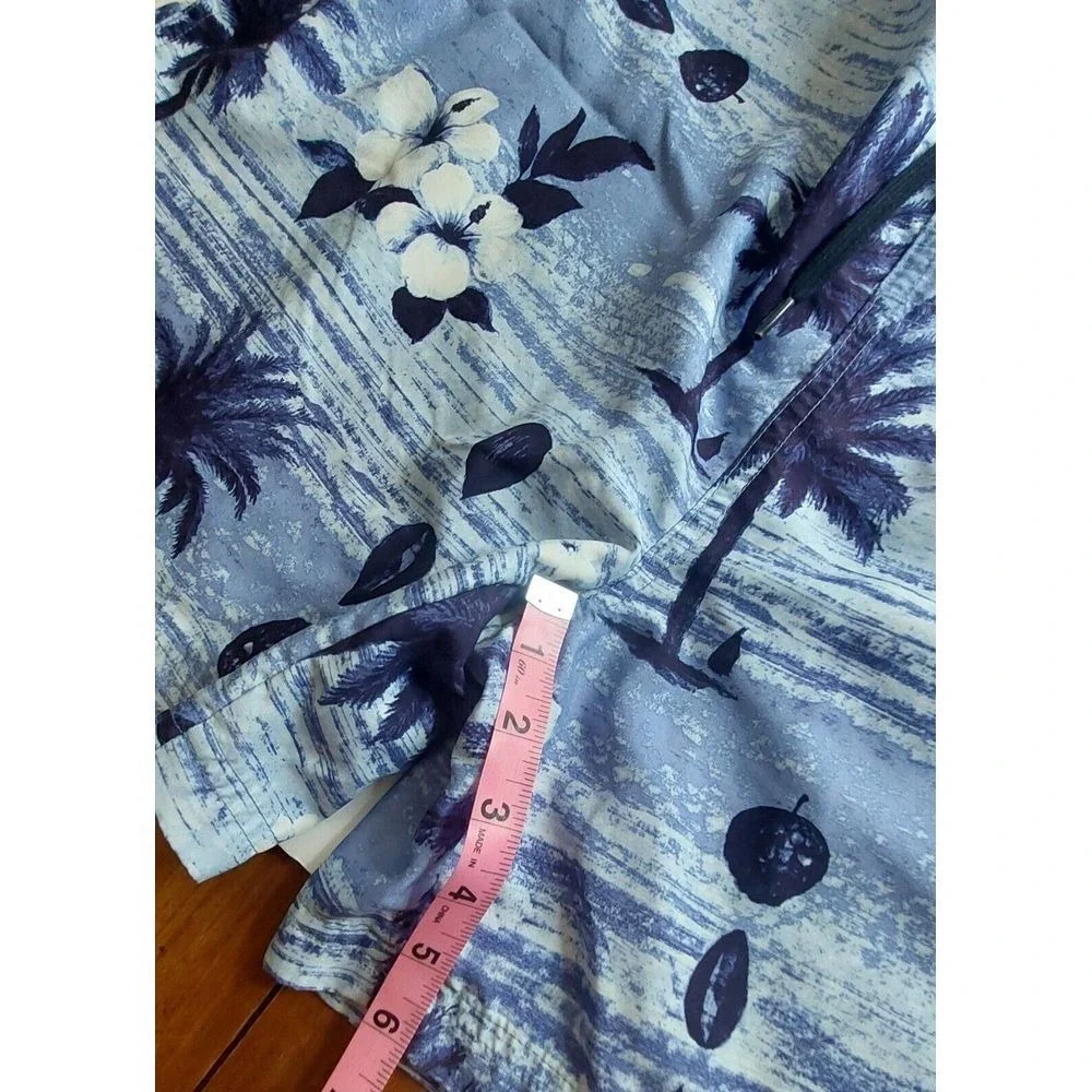 Sand n Sun‎ Men's XL (40-42) Swim Trunks Shorts, blue and white SWIMMING #230C